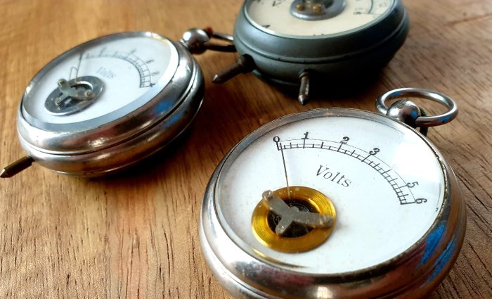 Voltímetro de bolsillo vintage - Antieke voltmeter - ampere - Vintage - 1930-1940