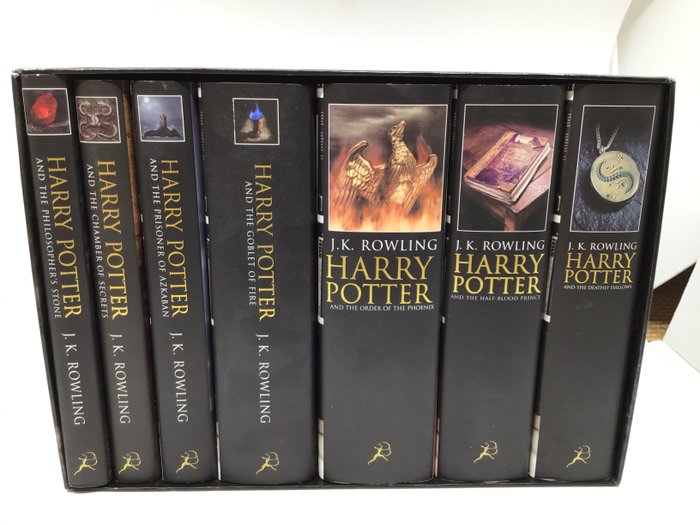 J.K. Rowling - Complete set of Harry Potter books (Adult edition) in original box - 1998/2007
