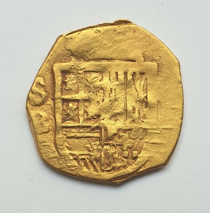 Spagna - Siviglia - Filipe II (1556-1598) - 1 Escudo  - SB (1589-97)  - Oro