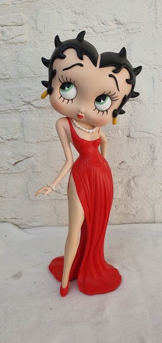Fleischer Studios - 貝蒂娃娃雕像大-紅色禮服