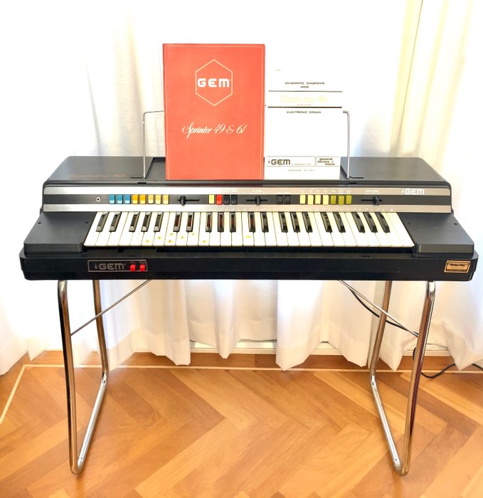 GEM - Sprinter 49 - Sintetizador, Órgão Combo Analógico - 1970