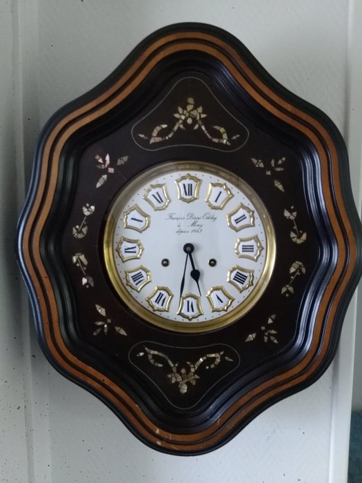 Relógio - François Désiré Odobez  - Aço (aço inoxidável), Madeira, Madrepérola, Vidro - século XX