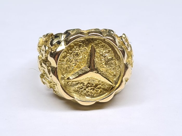 Mercedes ring 6.32 grams - 18-karatowe Żółte złoto - Pierścionek