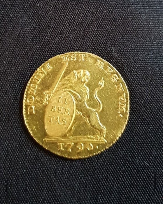 Bélgica - Estados Unidos Bélgica Estados - Lion D'ore 1790 Brussel  - Oro