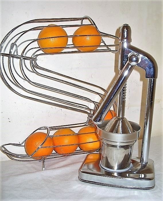 Fackelmann - 橙色机架专业榨汁机 - 钢材（不锈钢）
