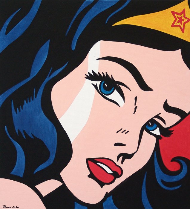T. Tilman - Wonder Woman (Hommage an Roy Lichtenstein)