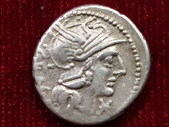 République romaine - Denario, Familia Antestia, 136 AC - Argent