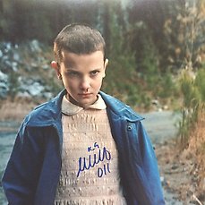 Millie Bobby Brown Signed Eleven 11 x 14 Photo Stranger Things Beckett BAS 