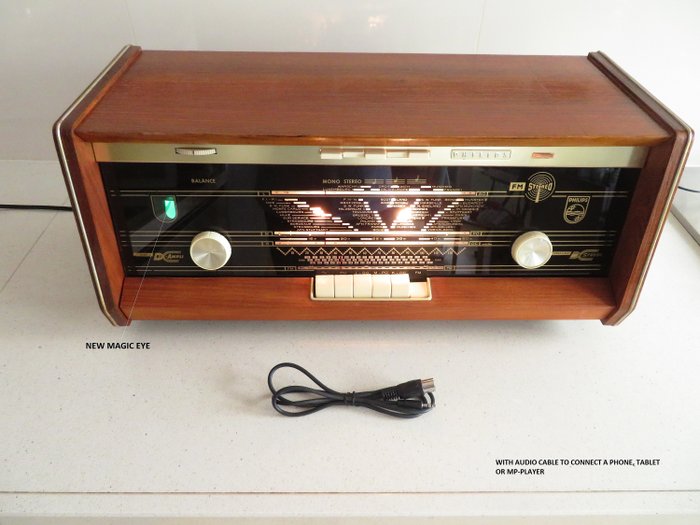 Philips - B5X43A with HiFi FM Stereo Decoder - Radio de tubo