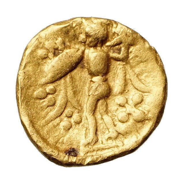 居爾特硬幣 - Kelten, Boier. AV 1/24 Goldstater, ~200-100 BCE - Athena Alkis - 金色
