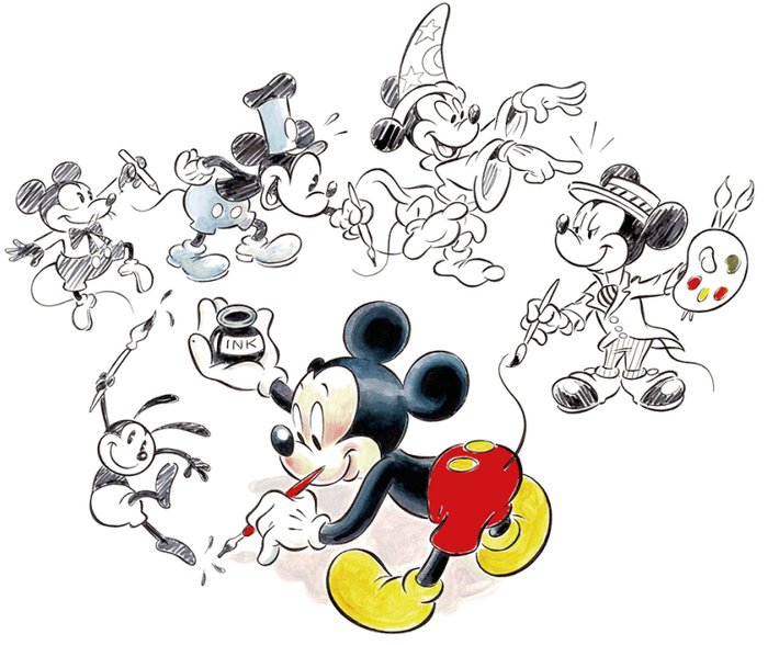 Mickey Mouse Evolution - Signed Giclée - Tony Fernandez - Beeldende kunst