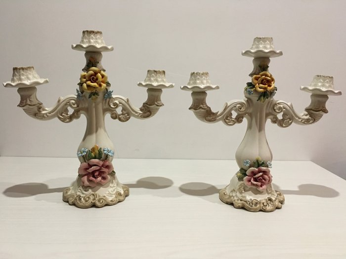 Capodimonte - candelabro (2) - Porcelana