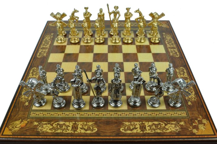 Chess: Don Quixote of La Mancha - Wood, Metal