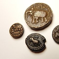 Mysore 4 Krishna Raja Wodeyar Twenty Cash Princely States 1830 Coins Four 