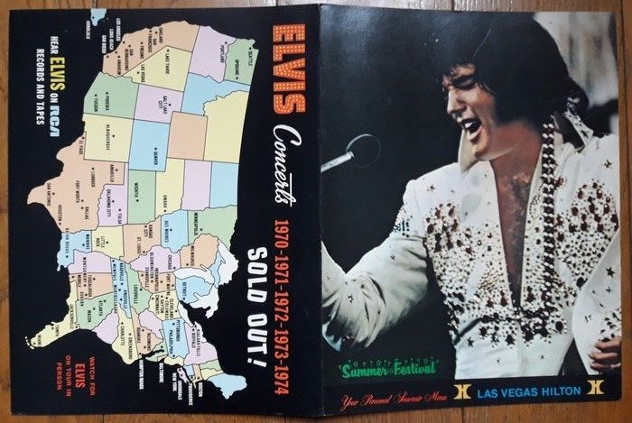 1970s Elvis Summer Festival Pennant Flag