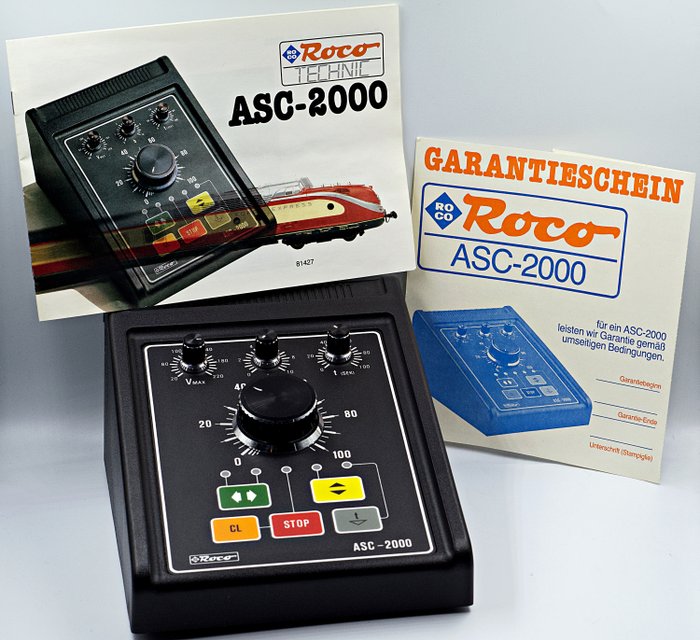 Roco H0 - 10712 - Anexos - ASC 2000 - Controle de movimentação de trens CC analógicos
