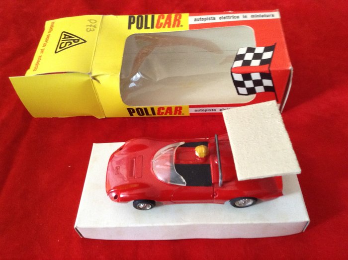 Policar - Slot car - 1:32 - ref. #P73 Ferrari Dino 206S Sport 1965 - very rare vintage slot  modelcar -- with the original  box - modified rear wing