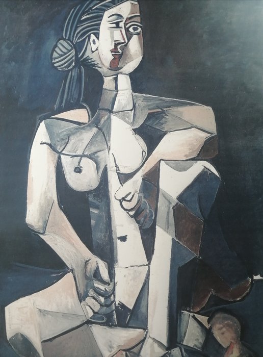 Pablo Picasso, after - Seated Woman 1953 - Sant Louis Art Museum licensed print
