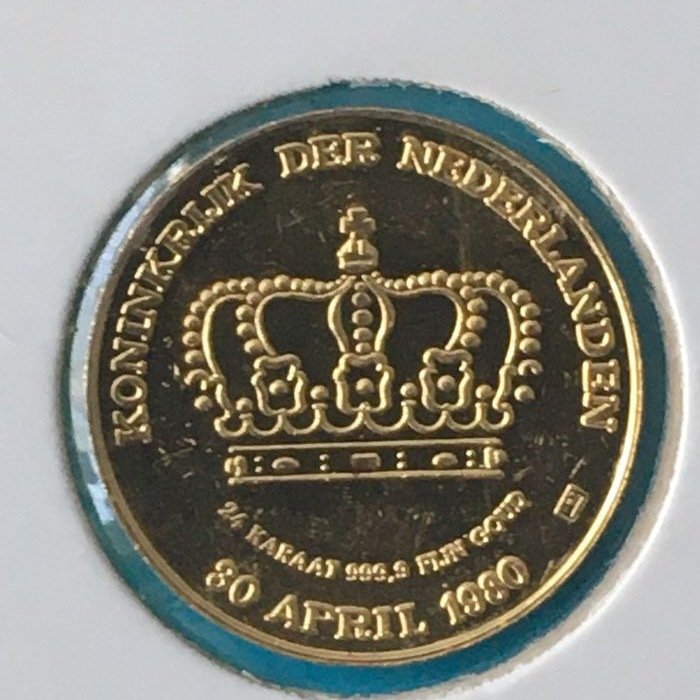 荷兰 - Kroningsdukaat 1980 Beatrix - 金