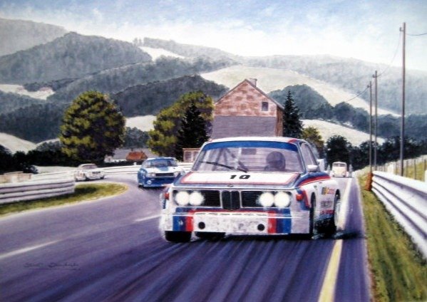 Image/Œuvre d’art - Limited Edition/With Ceretificate - BMW 3.0 CSL #10 "Legende des Ardennes" Hezemans/Quester 1973