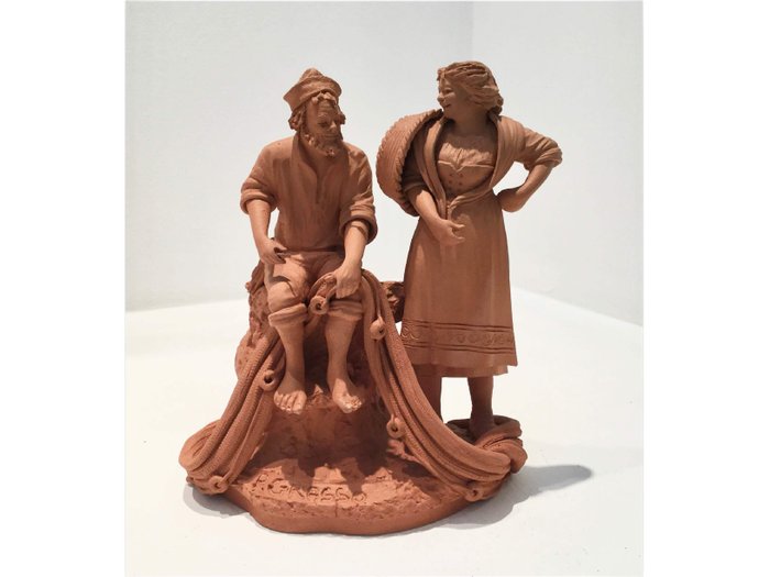 Paolo Grasso (1876 - 1957) - Personnage, Sculpture (1) - Terre cuite - Début du XXe siècle