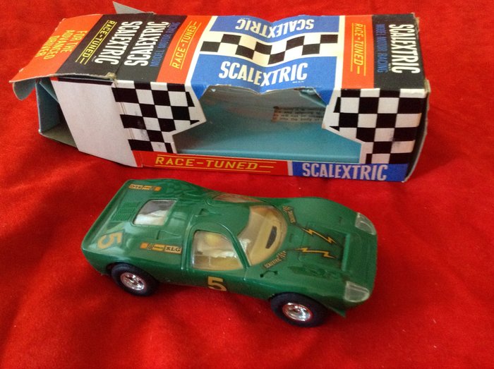 SCALEXTRIC Slot Car - Minimodels Ltd. - 1:32 - ref. #C15 Ford Mirage Sport Racer 1965 - voiture miniature vintage très rare - avec la boîte d'origine