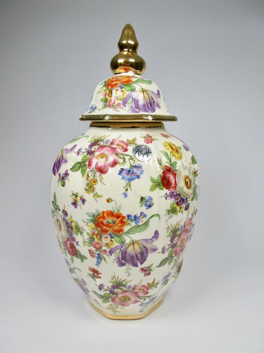Boch Frères Keralux - Vase à couvercle - Céramique