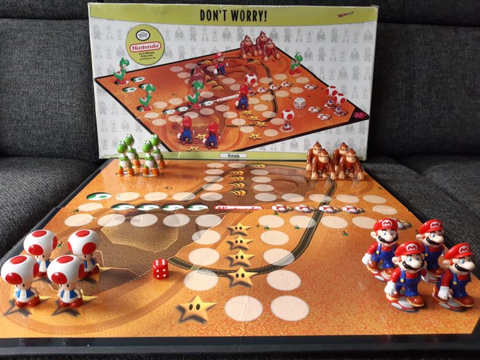 Nintendo - Scarce Nintendo Super Mario Don't Worry board game - I original æske