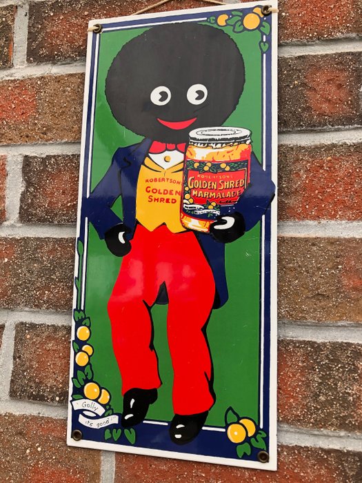 金絲羅伯遜果醬 - 搪瓷廣告招牌，80年代