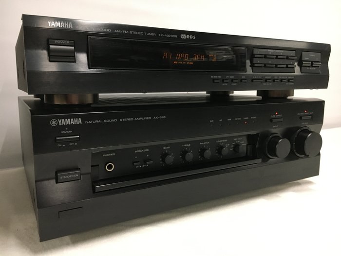 Yamaha - AX-596 met TX-492 RDS - Różne modele - tuner, Wzmacniacz stereo