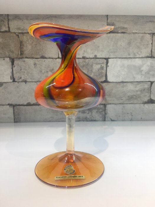 Peter Kaspar - Franz Kaspar KG, Kristallglaswerk, Neckarzimmern - Kaspar-single-art 24% PBO glazen olielamp (1) - Glas