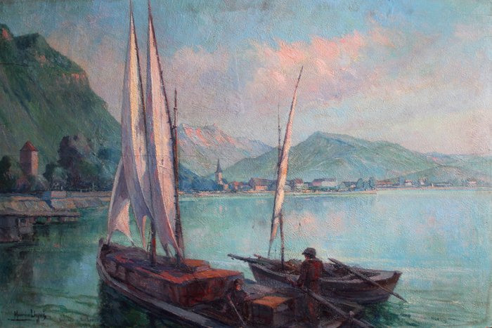 Maurice Ligué (1812 -1902) - Villeneuve - Lac Léman