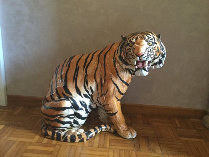 Figur, Tiger - Keramikk