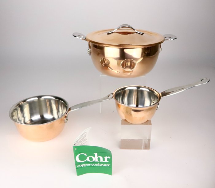 漢斯·邦德（Hans Bunde）-Cohr丹麥-4件銅製烹飪用具