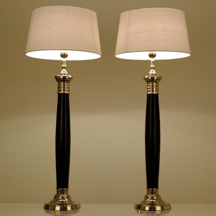 Colmore - Dwie lampy stołowe - 97 cm wysokości - 3900 gramów na lampę - Styl neoklasyczny