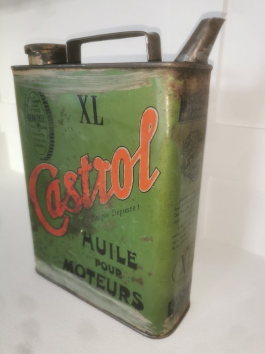 Μεταλλικό δοχείο πετρελαίου - Bidon huile Castrol XL 1920 - Castrol - 1910-1920