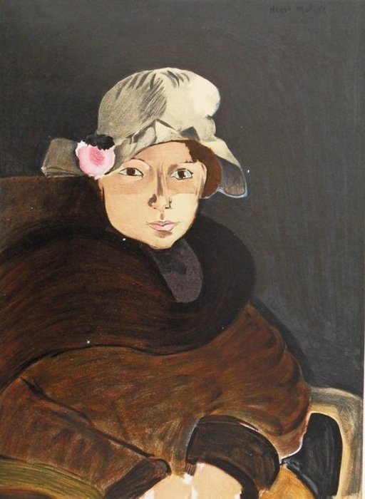 Henri Matisse (1869-1954) - Jeune fille au chapeau