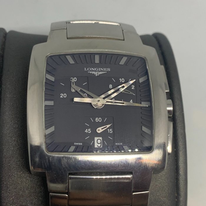 Longines - oposition chronograph rare square - l36284 - Heren - 2011-heden
