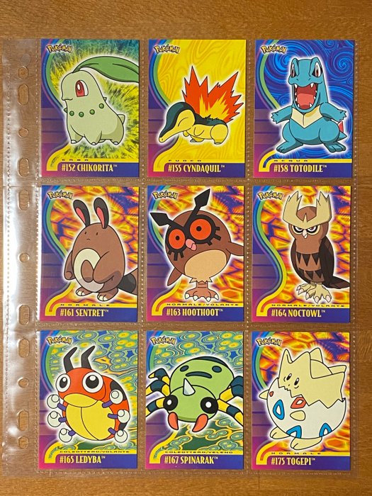 Pokemon - Komplettes Album NINTENDO Complete Italian TOPPS Trading Cards JOHTO (Series 3) - MINT - 2001