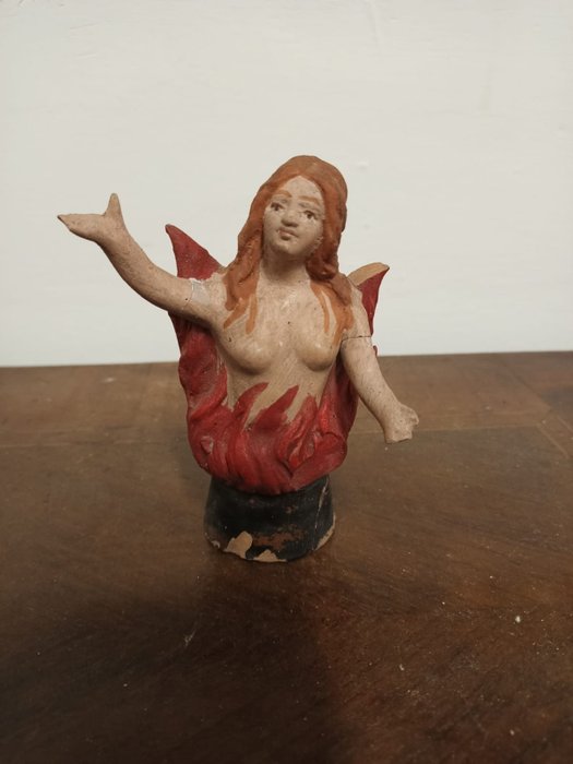 人偶/圖像, 煉獄中的靈魂 (2) - 陶器 - 19世紀末