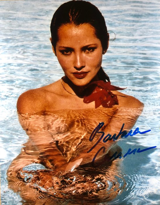 NEVER SAY NEVER AGAIN H114 Barbara Carrera Signed 8x10 Photo James Bond Babe 