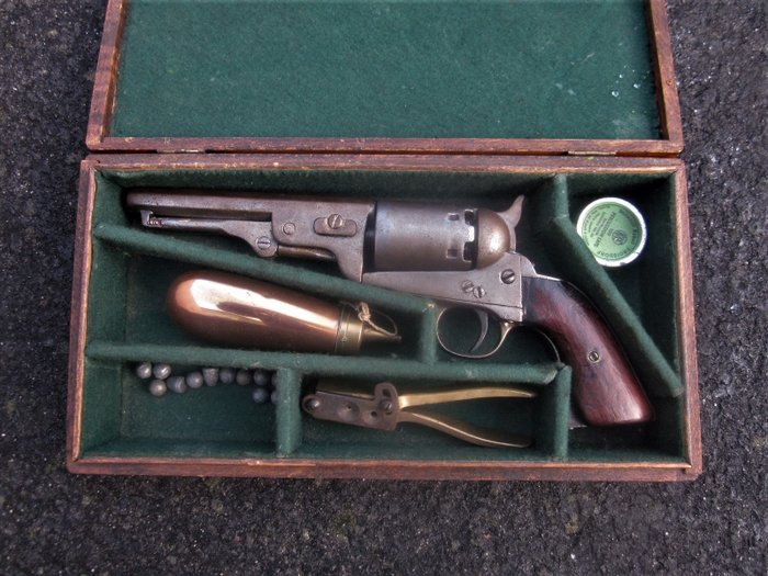 België – Colt navy brevette – 1851 Navy – cased – Percussie – Revolver – cal36