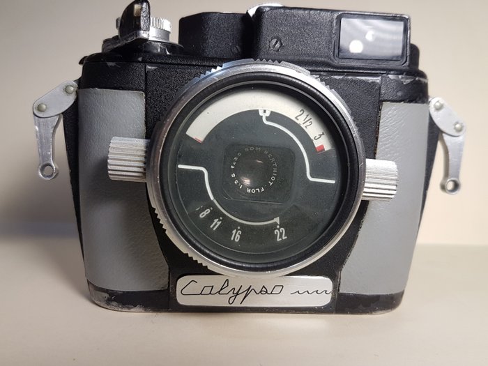 Calypso Phot Cousteau Spirotechnique underwater Camera + Objetivo Som berhiot 35mm F3.5