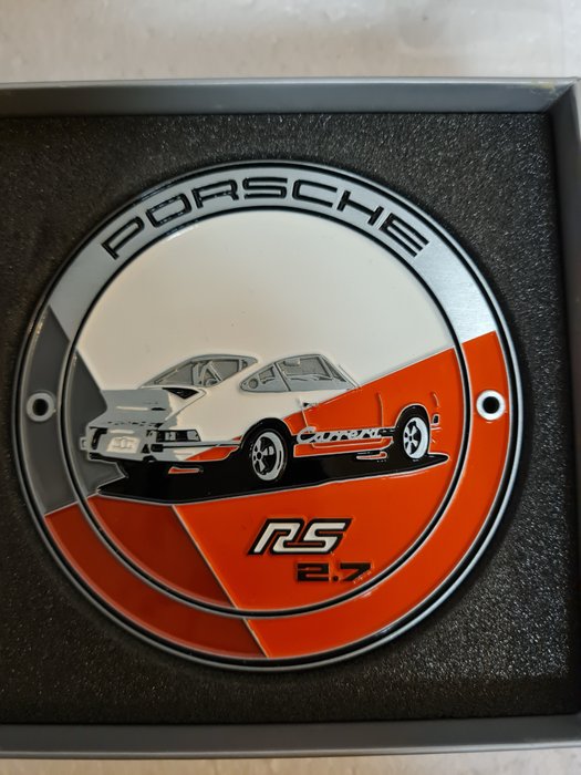 Porsche 911 1973 RS orange Grill Badge Emblem Club Plakette Kühlergrill WAP