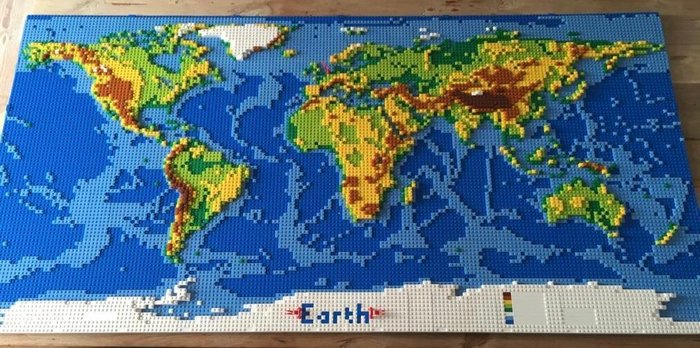 LEGO - world map - Catawiki