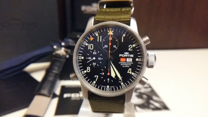 Fortis - Fortis Flieger Automatic Alarm Chronograph - 599.10.170 assegnato militare - 男士 - 2011至今