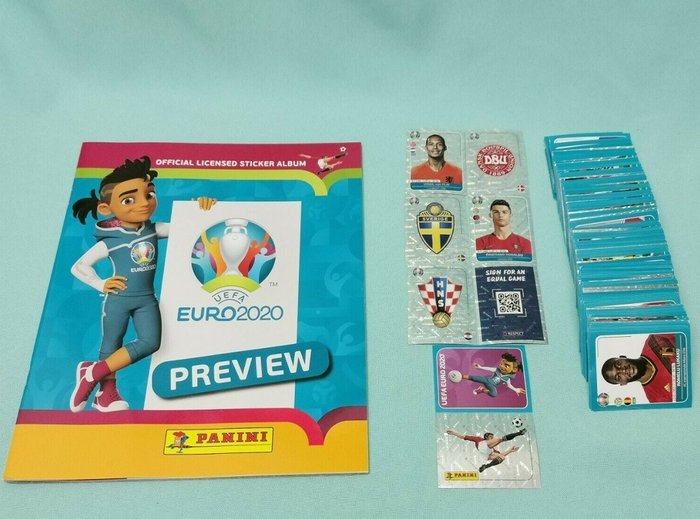 Panini - Euro 2020 Preview Empty album + complete loose sticker set