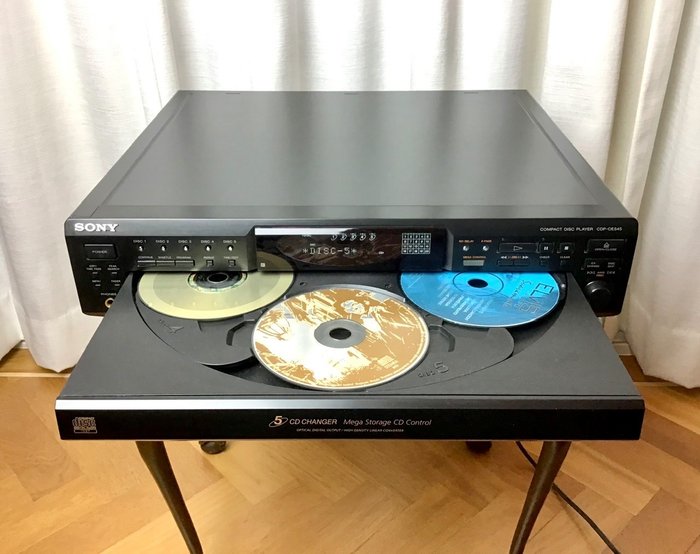 Sony - CDP-CE545 - 5 CD Changer - Leitor de CDs