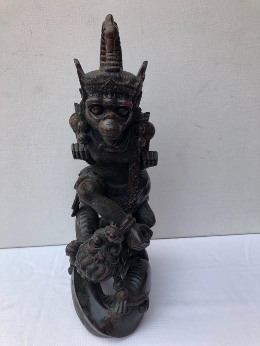 雕刻 (1) - Coromandel wood - 哈努曼 - Bali, Indonesia 
