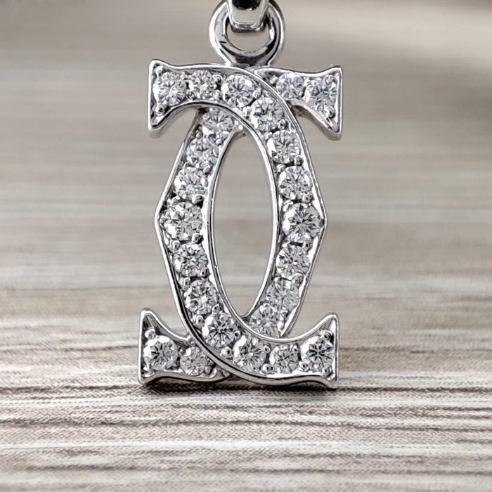 Pendant for Necklace or Bracelet Diamond Charm Cartier Logo - Catawiki